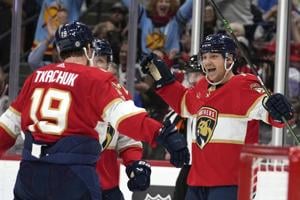 Reinhart scores twice, Barkov ties assist mark and Panthers top Rangers 4-3