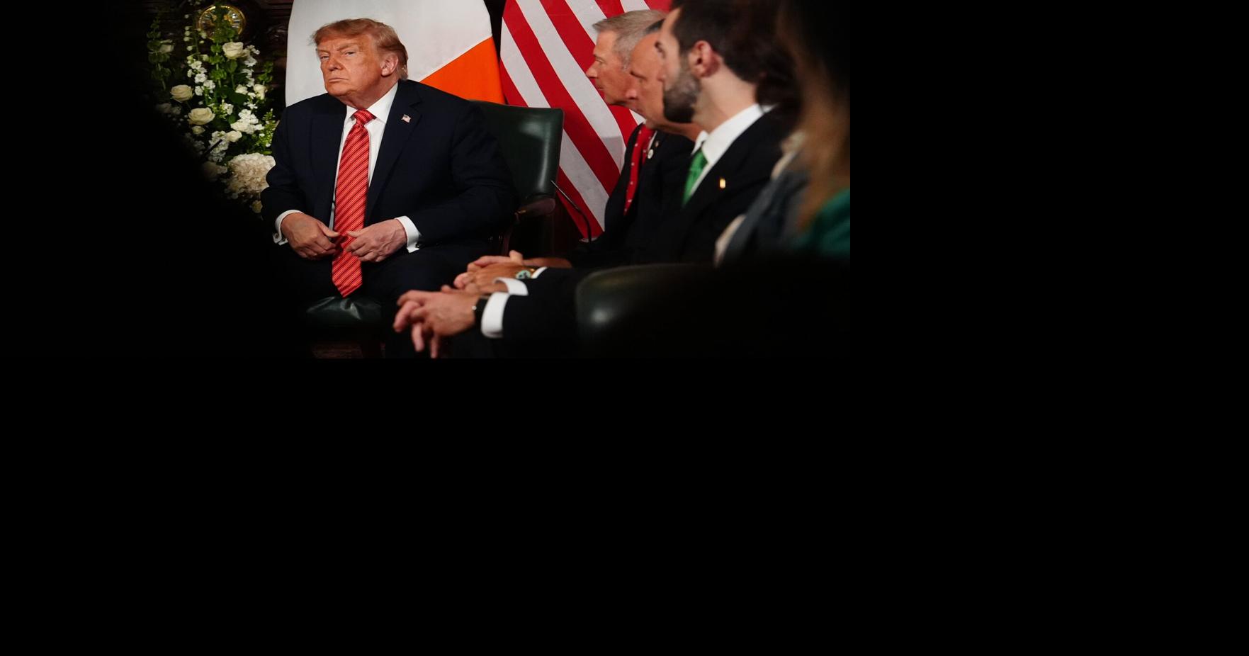 Donald Trump says 'Canada wants to make a deal very badly, just like Iran' during Ireland visit