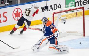 Marchand, Bennett push Panthers past Oilers 5-2 to take 3-2 lead in Stanley Cup final
