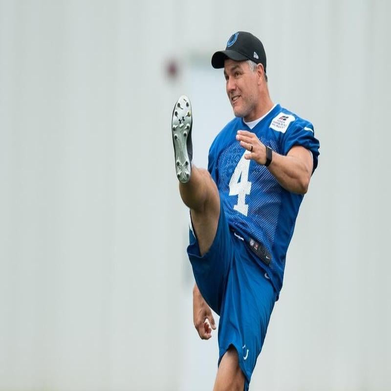 The Colts' Adam Vinatieri is still kicking, even after 23 NFL camps