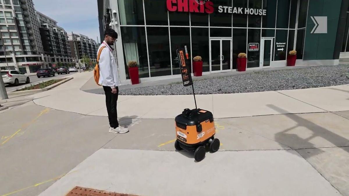 Skip the human? Food delivery service test drives robots in