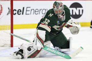 Wild ride Gustavsson into NHL playoffs after bounce-back season in goal with spotlight on Fleury