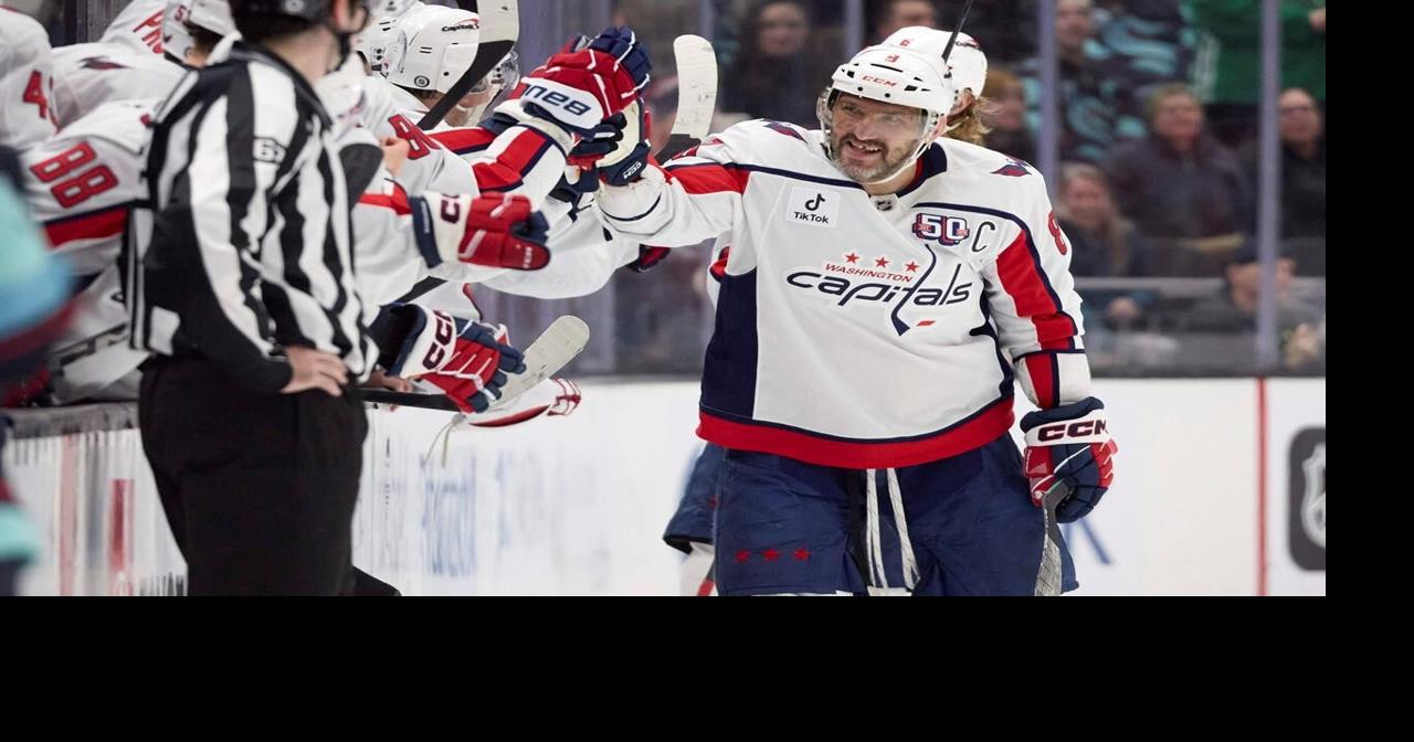 Ovechkin moves within 20 goals of breaking Wayne Gretzky’s NHL record , Capitals beat Kraken 3-0