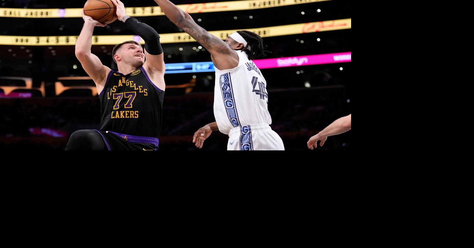 Doncic and James score 30+ each for 1st time this season in Lakers’ 128-121 win over Grizzlies