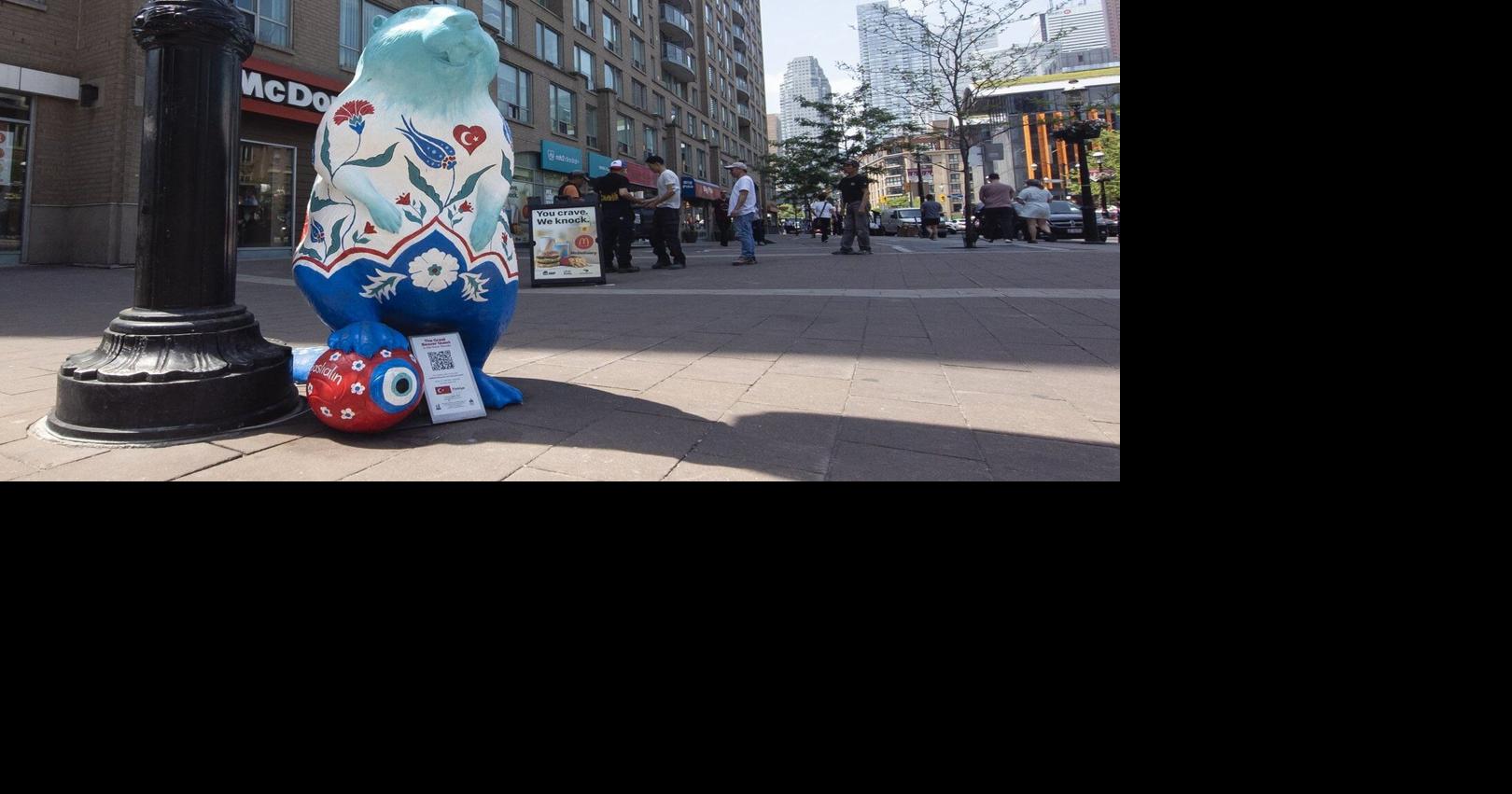 Beaver sculptures that welcomed FIFA fans in Toronto up for auction