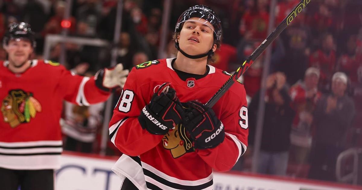 Taylor Hall's fifth career hat trick leads Blackhawks over Stars 6-2