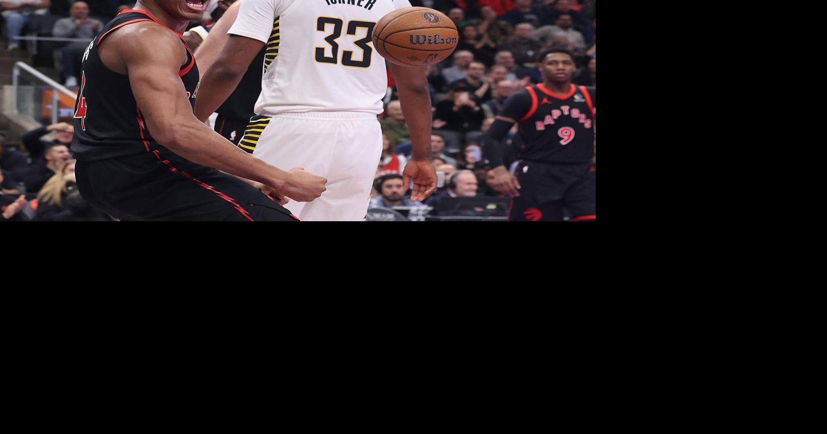 Scottie Barnes helps Raptors to a lead they can’t give away