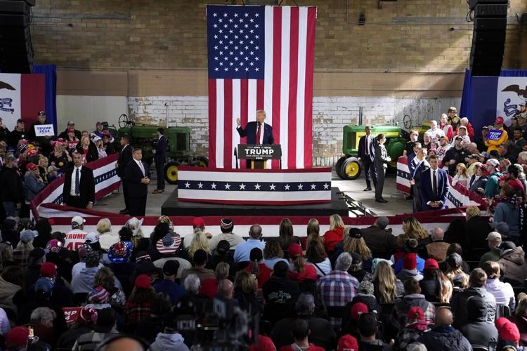 Trump, campaigning in Iowa, vows to ban Gaza refugees from US if he ...