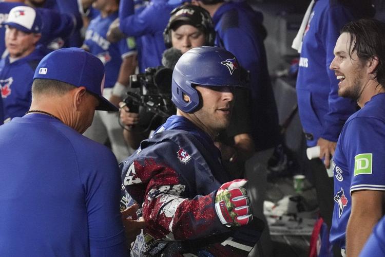 Varsho has the Blue Jays' biggest hit of the year as trims magic number to 3