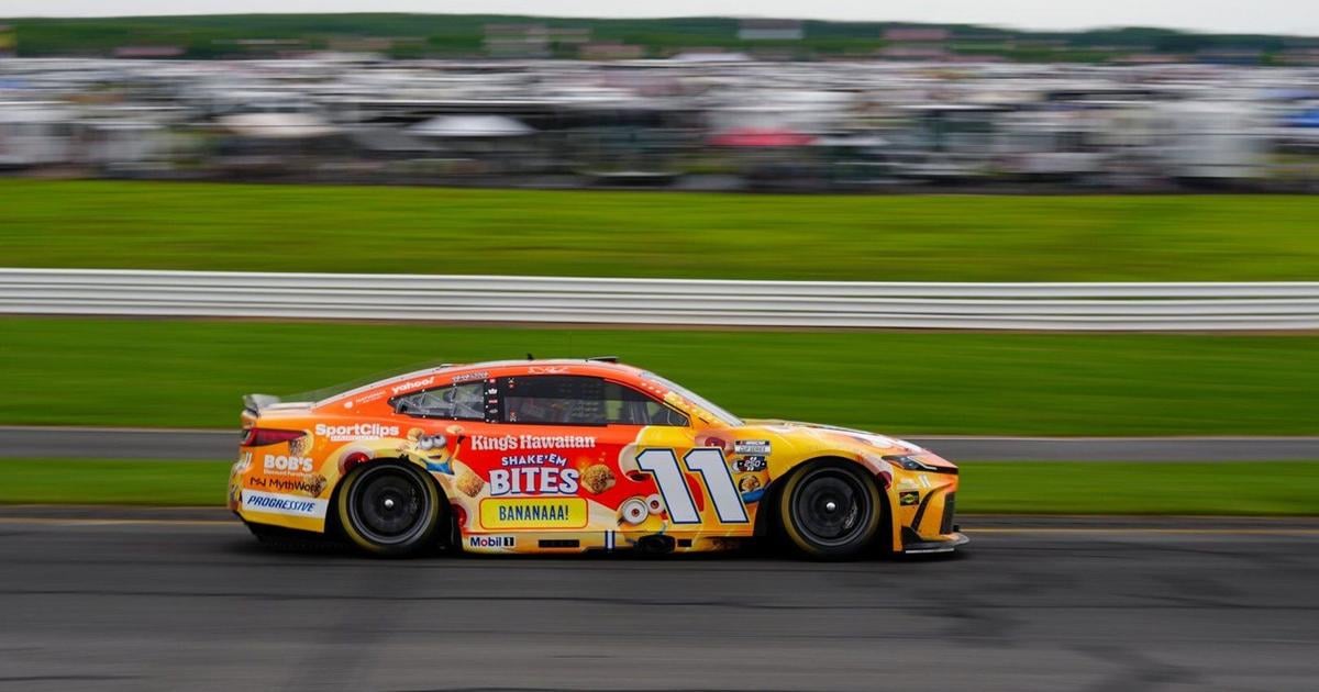 Denny Hamlin wins the NASCAR Cup race at Pocono for his ...