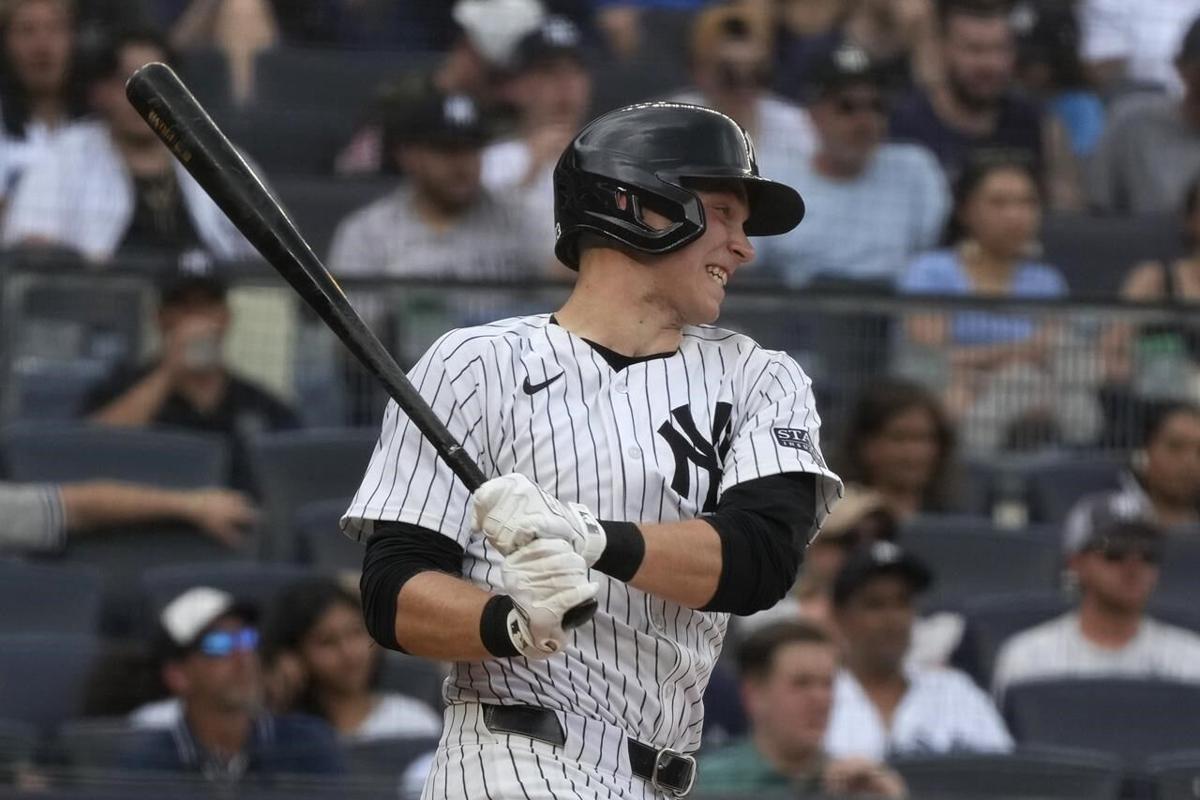 Yankees rookie Ben Rice hits 1st big league homer after being moved into  leadoff spot