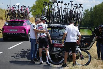 João Almeida, a key teammate of Pogačar, exits Tour de France after rib fracture