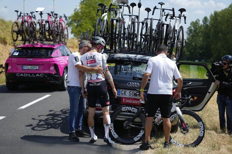 João Almeida, a key teammate of Pogačar, exits Tour de France after rib fracture