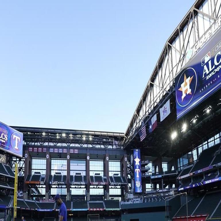 Texas Rangers play MLB home opener in front of packed stadium.