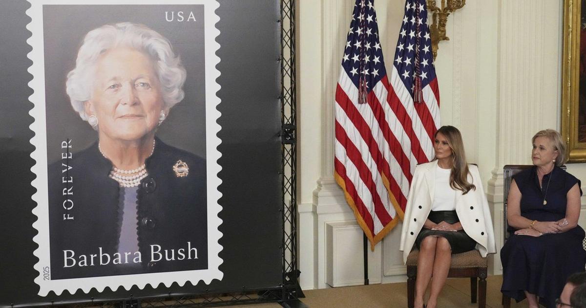 Melania Trump hosts White House event to unveil Barbara Bush postage stamp