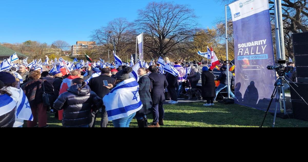 数千人聚集在克里斯蒂皮茨公园举行亲以色列集会