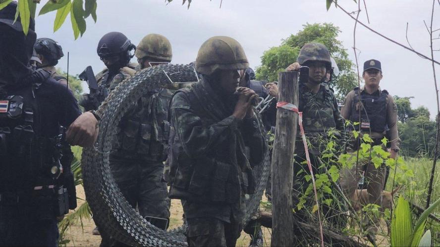 Thai security forces use rubber bullets and tear gas in border melee with Cambodian protesters