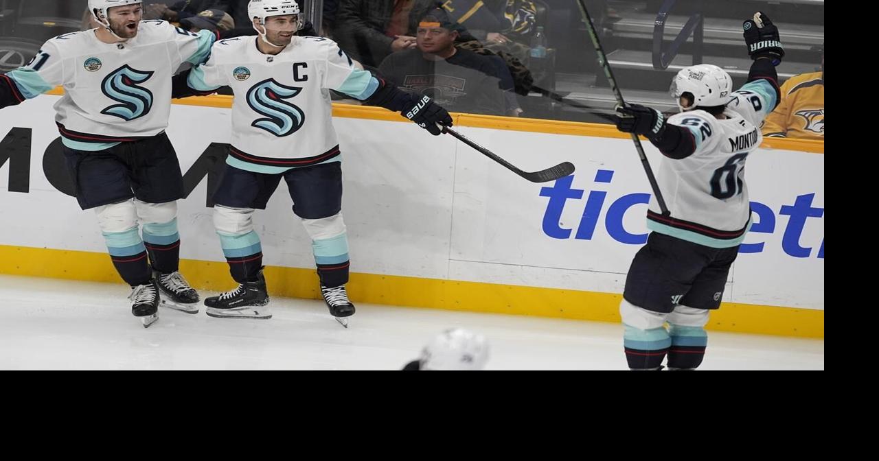 Kraken score 4 unanswered goals in 3rd period and send Predators to 3rd straight loss 7-3