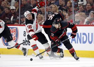 Aho scores in double OT as Hurricanes eliminate Devils from playoffs in five games
