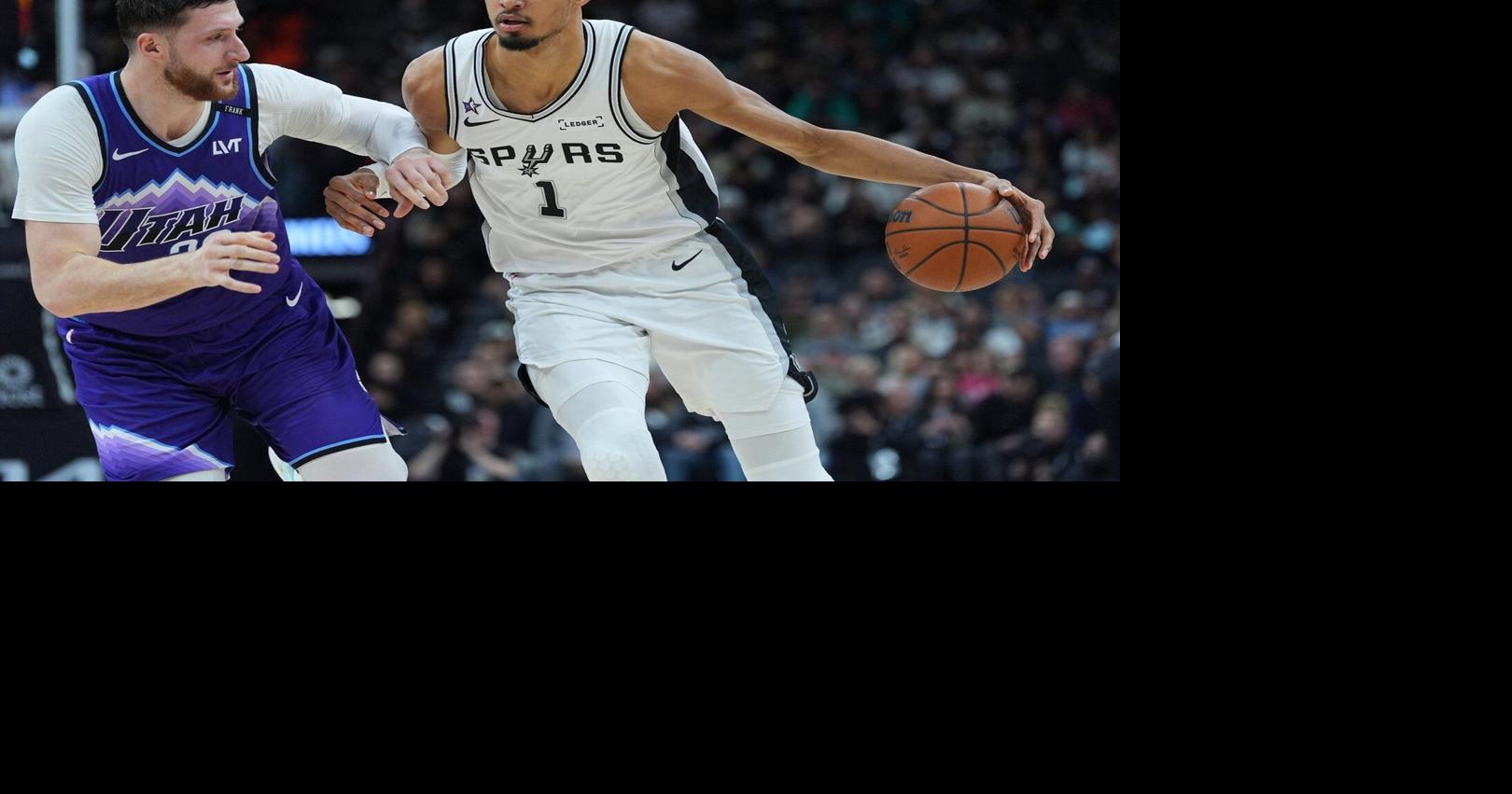 Wembanyama celebrates being named an All-Star starter with victory over Jazz to remain No. 2 in West