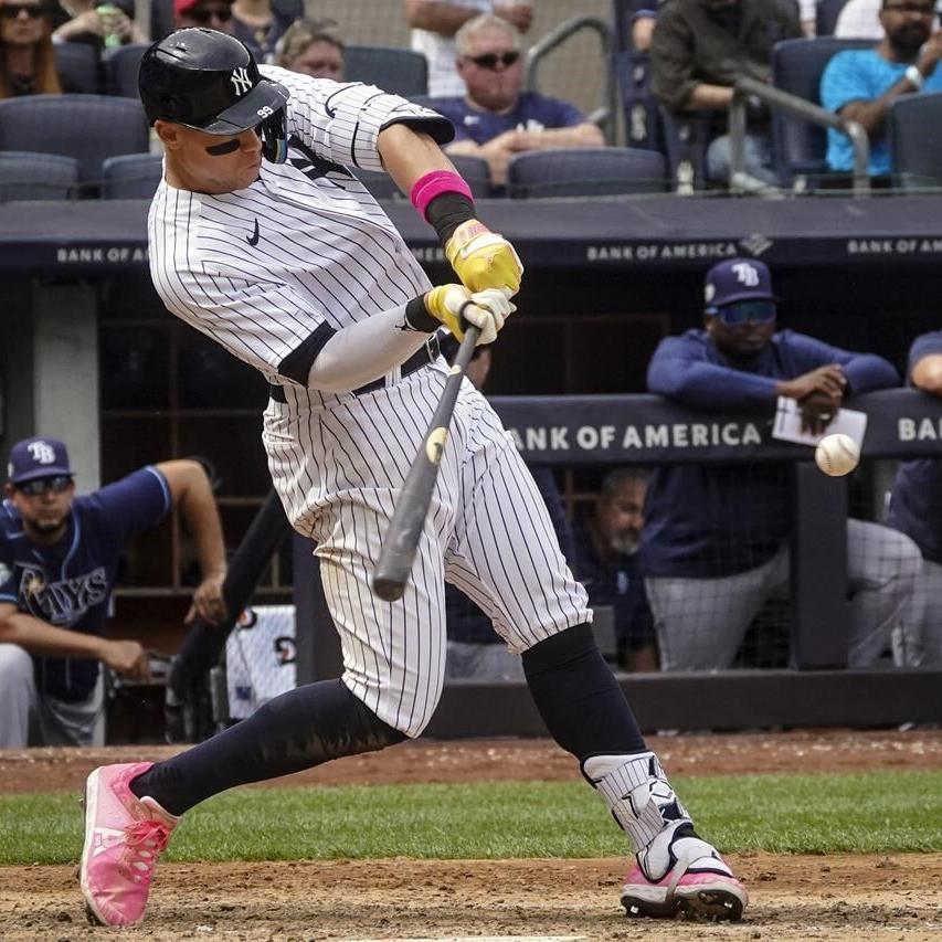 Judge homers twice, Yankees overcome 6-run deficit, beat Rays 9-8 - The San  Diego Union-Tribune