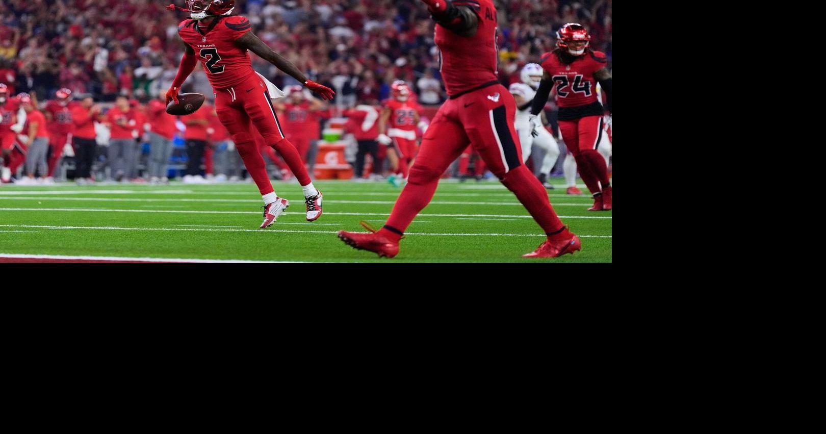 Texans get 8 sacks and Bullock forces 3 turnovers in Houston’s 23-19 win over Bills