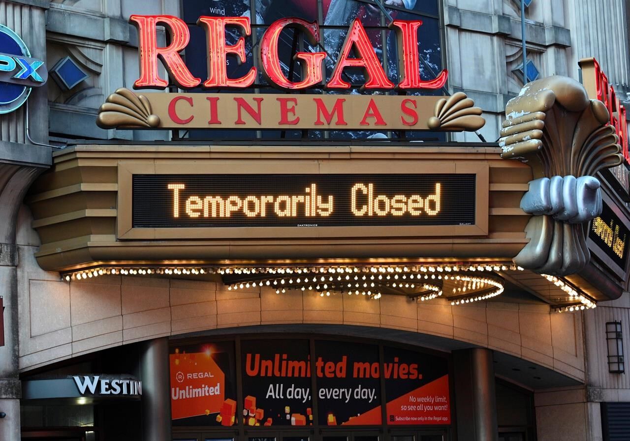 Regal Cinemas 2nd largest chain in US to reopen in April