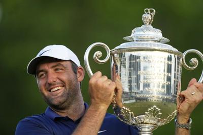 Scheffler pulls away to win PGA Championship for third major title