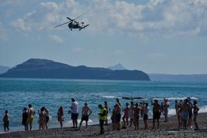 Tourists get a front-row view of military drills on Crete as Mediterranean alliances grow