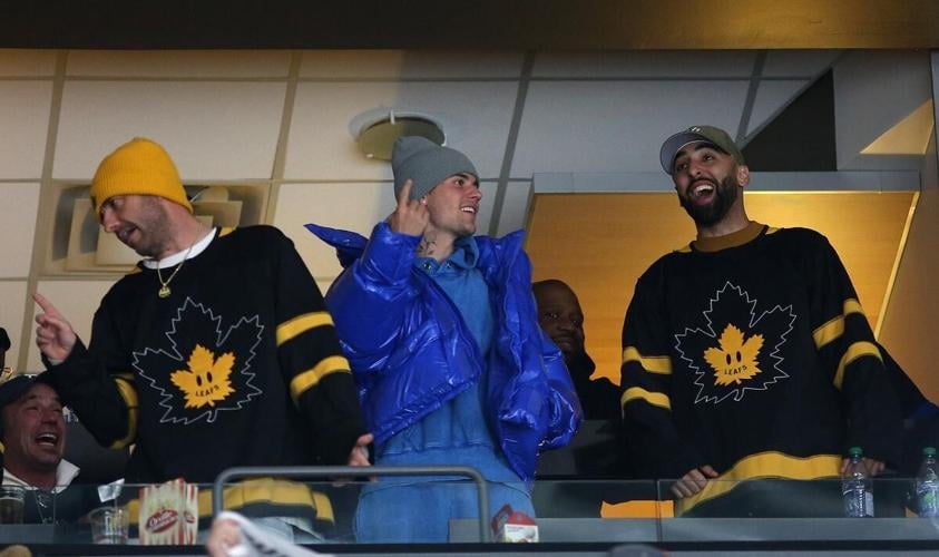 Maple Leafs collaborate with Justin Bieber and Drew House for first-ever  reversible jersey