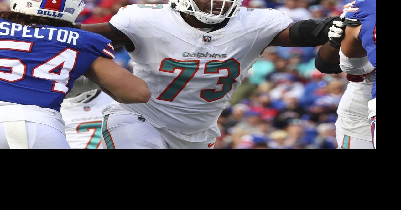 Dolphins place right tackle Austin Jackson on injured reserve and activate receiver River Cracraft
