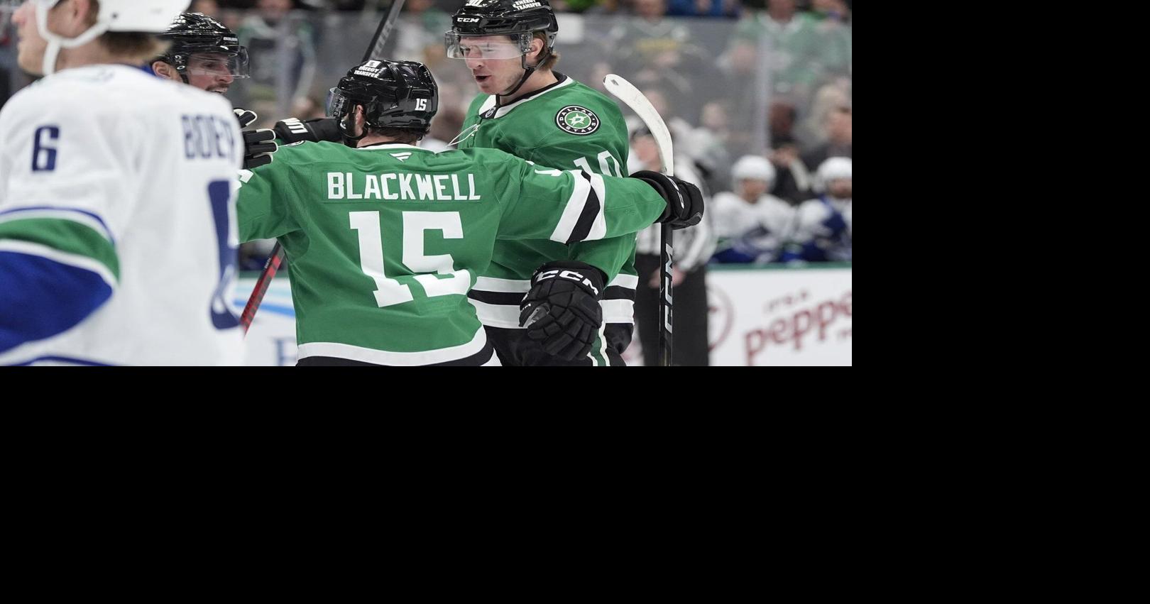 Jason Robertson and Roope Hintz get two goals, one assist each in Stars' 5-3 win over Canucks