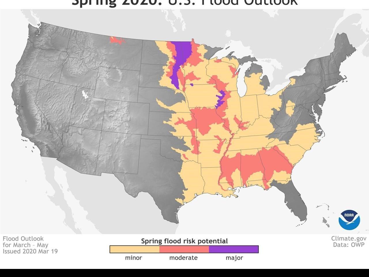 Scientists expect spring floods to be milder than last year