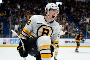 'Can't describe a better script': Bruins centre Minten thrills in hometown debut