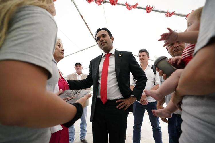 How Vivek Ramaswamy is pushing - delicately - to win over Trump supporters