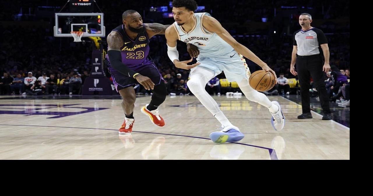 Lakers lose to Spurs 126-102 in their 1st game back after wildfire postponements