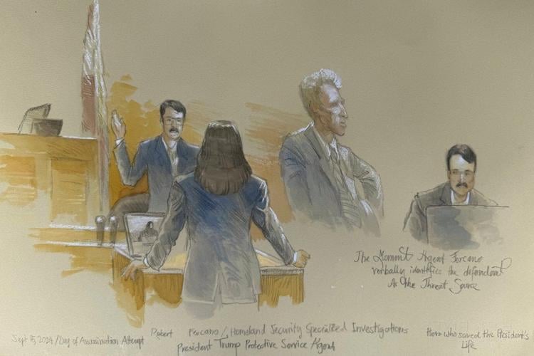 Prosecution continues case against the man accused in a Trump assassination attempt