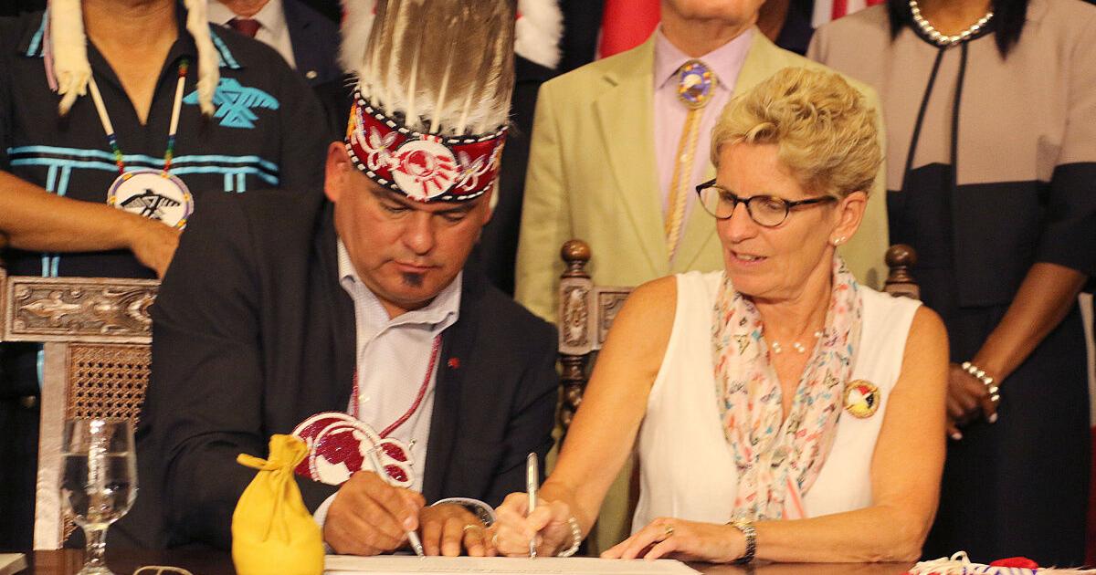 Wynne, First Nations sign “milestone