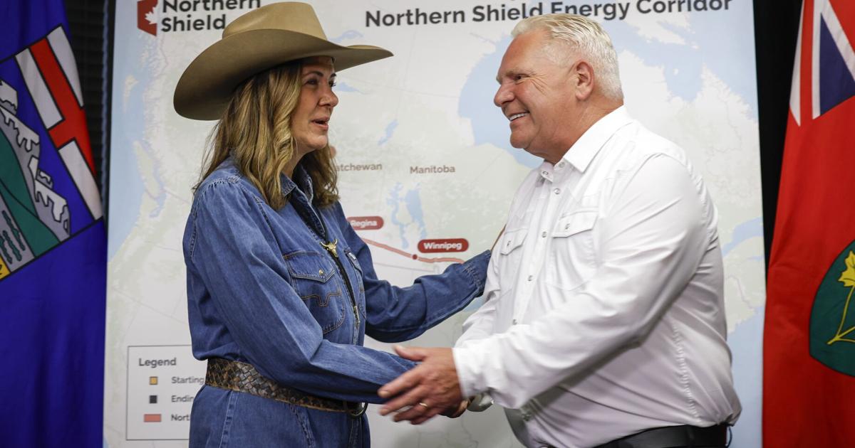 Doug Ford and Danielle Smith propose new oil pipeline from Alberta to Ontario