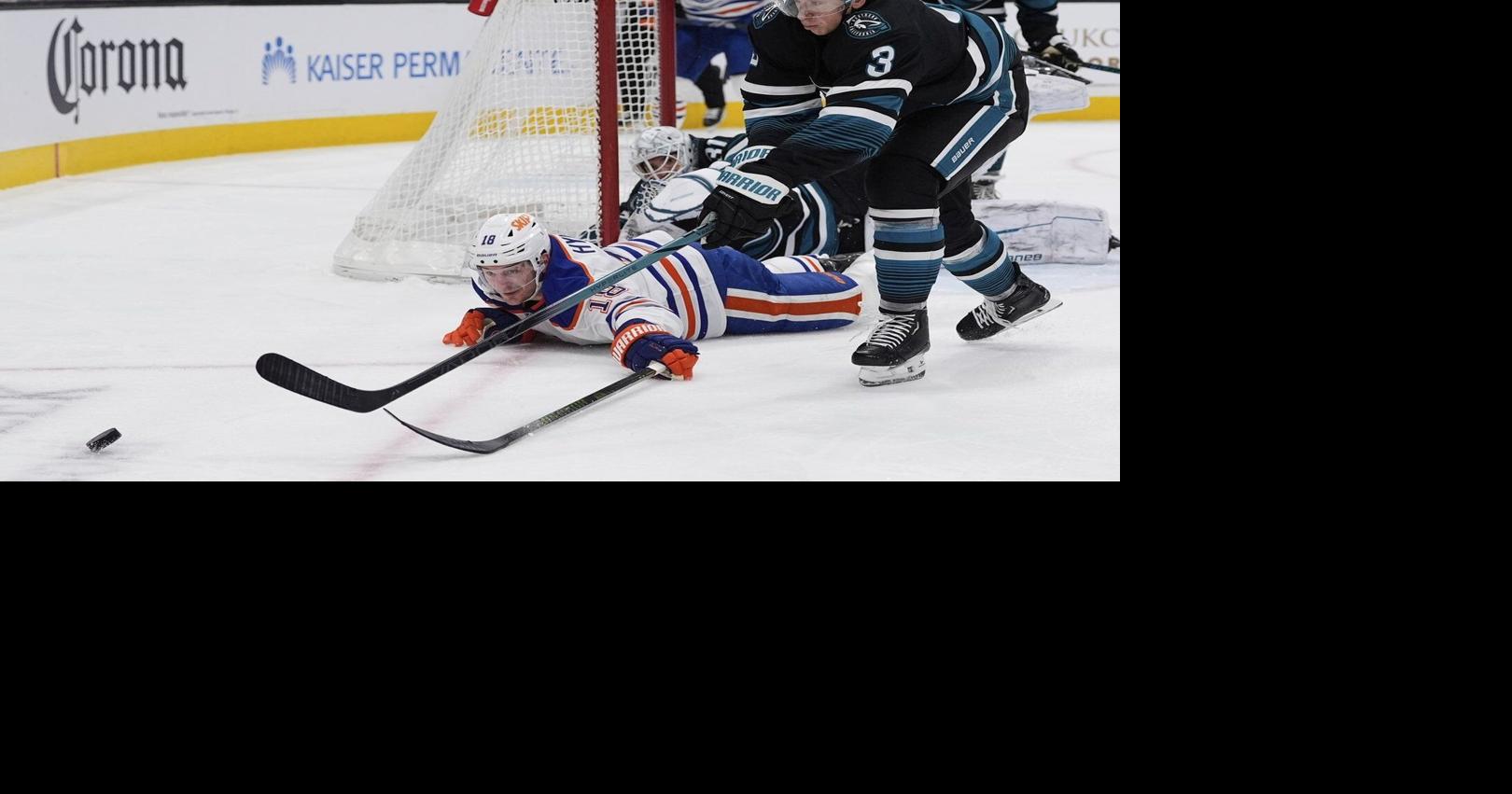 Maple Leafs acquire defenceman Henry Thrun from Sharks in exchange for Ryan Reaves
