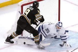 Ilya Samsonov's solid play, mental resolve helps Leafs tie Bruins 1-1: 'He's battled hard'