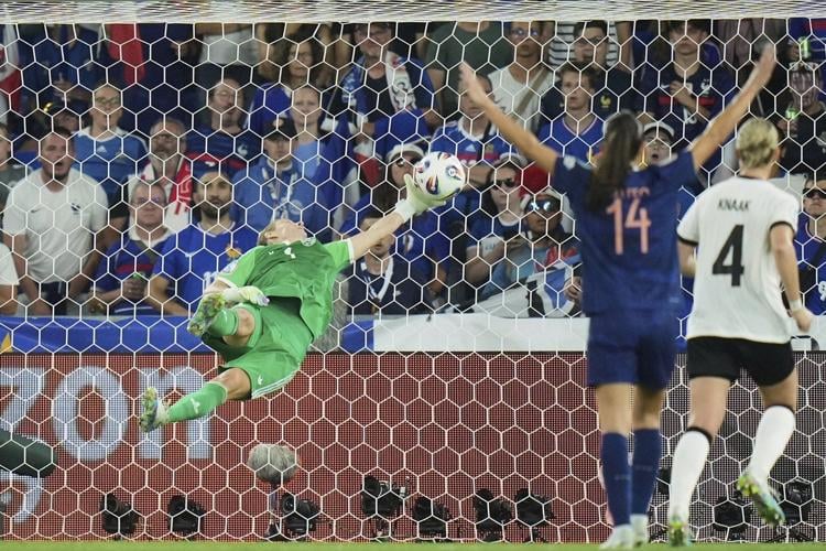 Goalkeeper Ann-Katrin Berger stars for Germany at the Women's European Championship