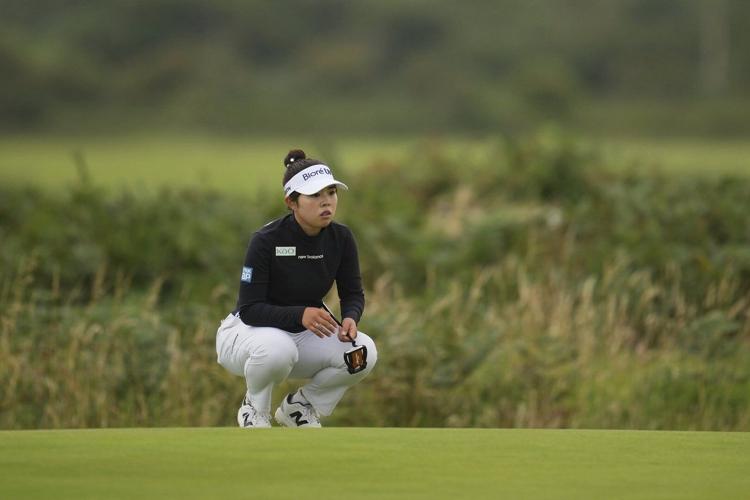 Japan's Miyu Yamashita and Rio Takeda pull away from the field at Women's British Open