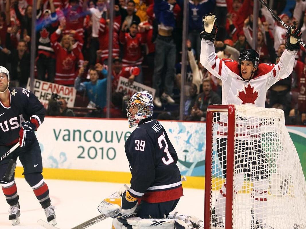 Celebrate Crosby's golden goal today at Canada Place
