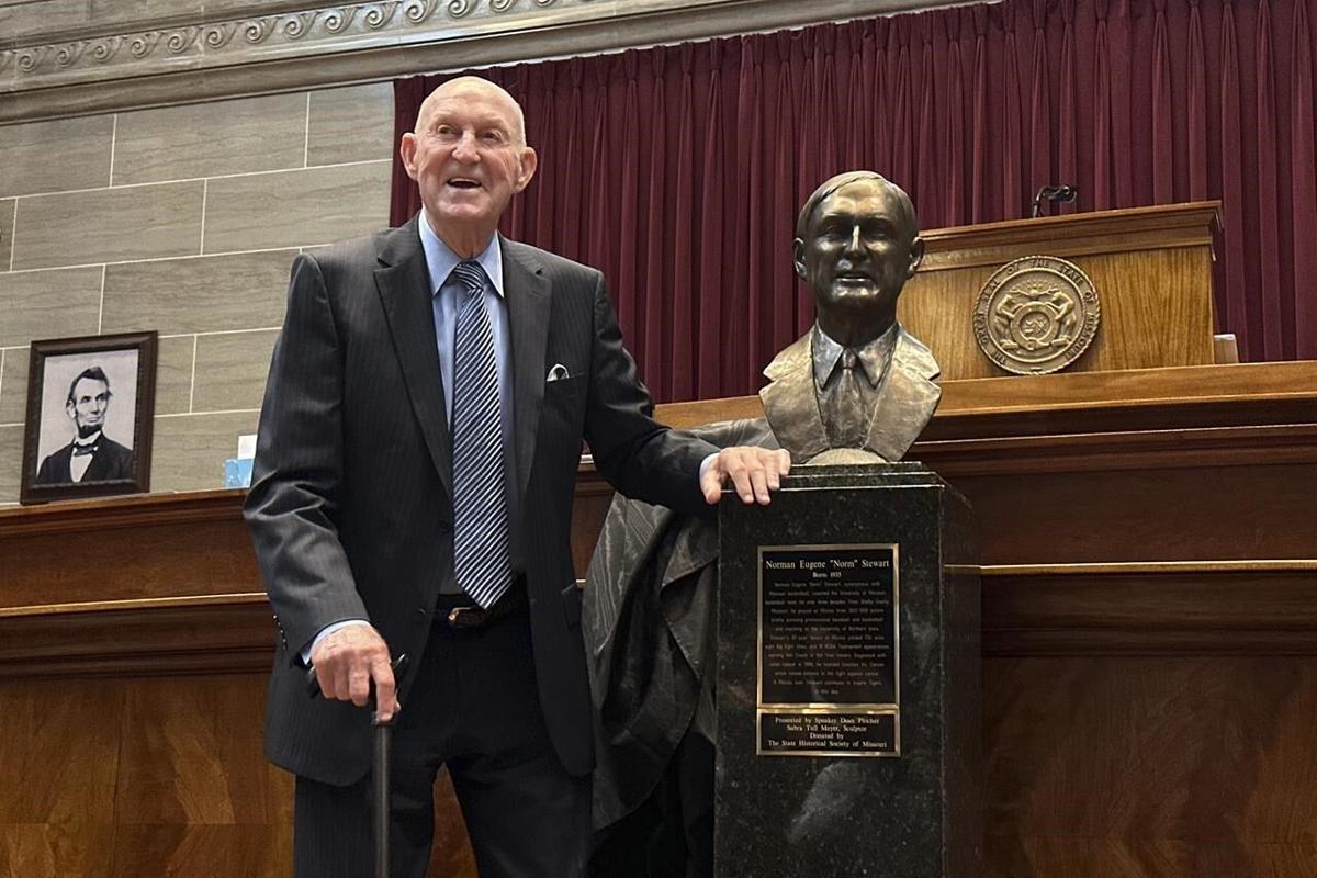 Longtime Missouri basketball coach Norm Stewart entered into the Hall of Famous Missourians