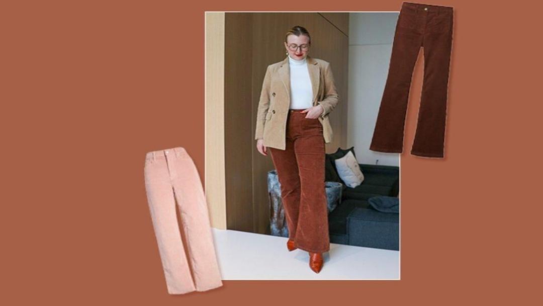 Corduroy pants are back in fashion. I tried the trend