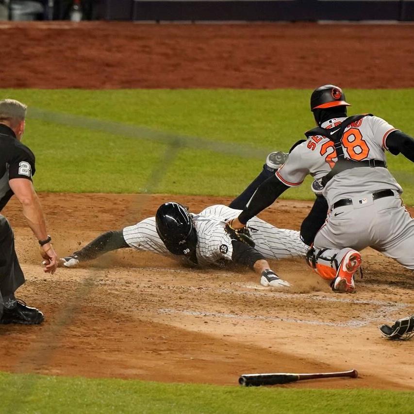 Anthony Santander hoses Gio Urshela for last out as Orioles beat