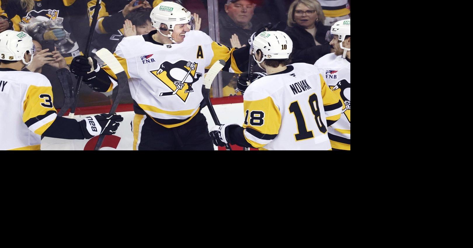 Malkin, Novak lead Pittsburgh Penguins past Calgary Flames 4-1
