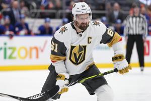 Stone and Pietrangelo practice as defending champion Golden Knights prepare for Dallas in playoffs