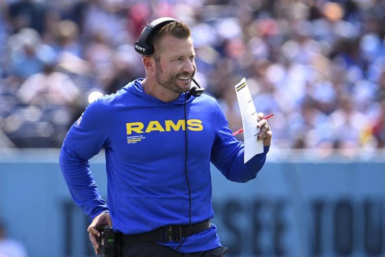 Sean McVay says he tore his plantar fascia during the Rams' victory over Titans